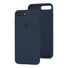 Чохол для iPhone 7 Plus / 8 Silicone Full темно-синій