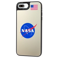Чохол для iPhone 7 Plus / 8 Plus Tify Mirror Nasa дзеркально-синій