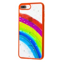 Чохол для iPhone 7 Plus / 8 Plus Colorful Rainbow червоний