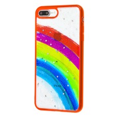 Чохол для iPhone 7 Plus / 8 Plus Colorful Rainbow червоний