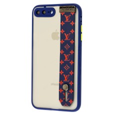 Чохол для iPhone 7 Plus / 8 Plus WristBand LV синій / червоний