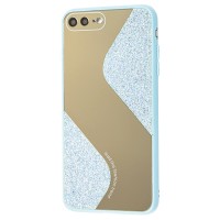 Чохол для iPhone 7 Plus / 8 Plus Shine mirror блакитний