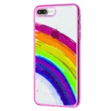 Чохол для iPhone 7 Plus/8 Plus Colorful Rainbow рожевий