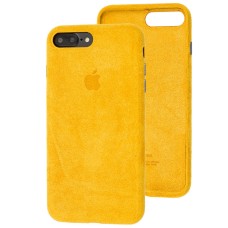 Чохол для iPhone 7 Plus / 8 Plus Alcantara 360 жовтий