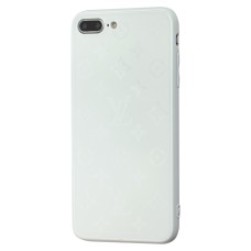 Чохол для iPhone 7 Plus / 8 Plus glass LV білий