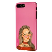 Чохол для iPhone 7 Plus / 8 Plus ArtStudio Girls Power "girl" рожевий