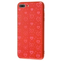 Чохол для iPhone 7 Plus / 8 Plus glass 3D червоний