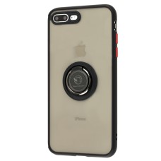 Чохол для iPhone 7 Plus / 8 Plus LikGus Edging Ring чорний / червоний