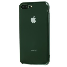 Чохол для iPhone 7 Plus / 8 Silicone case темно-зелений