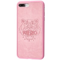 Чохол для iPhone 7 Plus / 8 Plus Kenzo leather рожевий