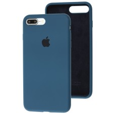 Чохол для iPhone 7 Plus / 8 Silicone Slim Full camera cosmos blue