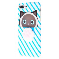 Чохол для iPhone 7 Plus Squishy Case синій кіт