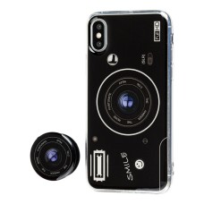 Чохол для iPhone X Photo Popsocket чорний