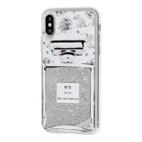 Чохол для iPhone X / Xs блискітки вода парфум