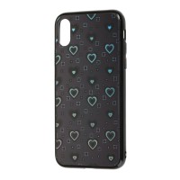 Чохол для iPhone X glass 3D чорний