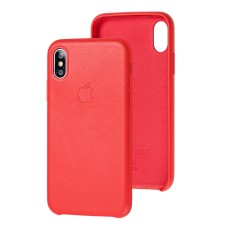 Чохол для iPhone X / Xs еко-шкіра червоний