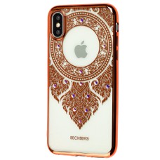 Чохол для iPhone X / Xs Beckberg Monsoon "молитва" червоний