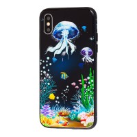 Чохол для iPhone X / Xs glass море