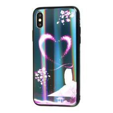 Чохол для iPhone X / Xs Lumi світиться в темряві "серце"