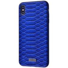 Чохол для iPhone X / Xs Kajsa Snake Pattern синій