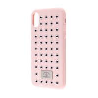 Чохол для iPhone X Polo Maverick (Leather) рожевий