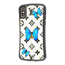 Чохол для iPhone X / Xs Glue shining метелик