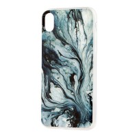 Чохол для iPhone Xr мармур "морська безодня"