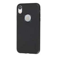 Чохол для iPhone Xr Rock з Логотипом soft матовий чорний