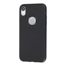 Чохол для iPhone Xr Rock з Логотипом soft матовий чорний