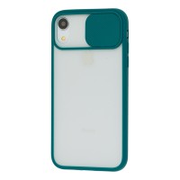 Чохол для iPhone Xr LikGus Camshield camera protect зелений
