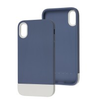 Чохол для iPhone Xr Bichromatic blue/white