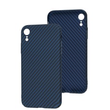 Чохол для iPhone Xr Carbon New blue