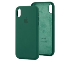 Чохол для iPhone Xr Silicone Full зелений / forest green