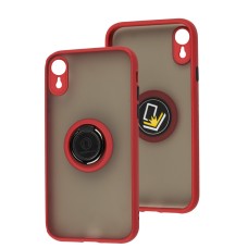 Чохол для iPhone Xr LikGus Edging Ring червоний