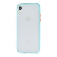 Чохол для iPhone Xr "LikGus Maxshield" бірюзовий