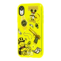 Чохол для iPhone Xr Neon print Міккі Маус glamor
