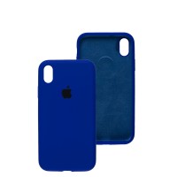 Чохол для iPhone Xr Silicone Full синій / shiny blue