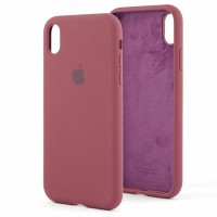 Чохол для iPhone Xr Silicone Full бордовий / plum