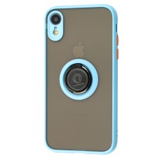 Чохол для iPhone Xr LikGus Edging Ring бірюзовий