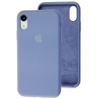 Чохол для iPhone Xr Silicone Slim Full camera lavender gray