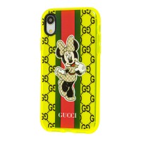 Чохол для iPhone Xr Neon print Мінні Маус