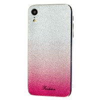 Чохол для iPhone Xr Ambre Fashion сріблястий / малиновий