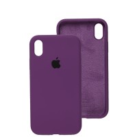 Чохол для iPhone Xr Silicone Full фіолетовий / grape