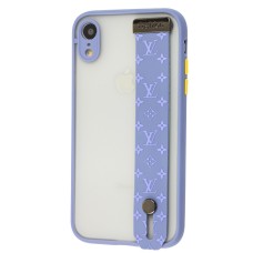 Чохол для iPhone Xr WristBand LV лавандовий
