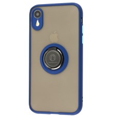 Чохол для iPhone Xr LikGus Edging Ring синій