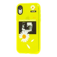 Чохол для iPhone Xr Neon print ромашка