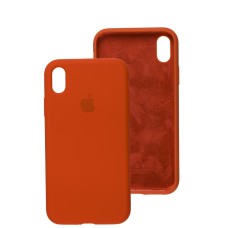 Чохол для iPhone Xr Silicone Full оранжевий / electric orange
