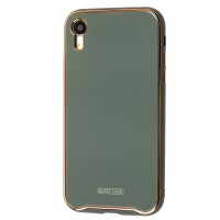 Чохол для iPhone Xr Glass Premium темно-сірий