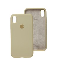 Чохол для iPhone Xr Silicone Full бежевий / antique white