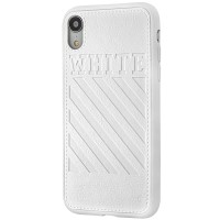 Чохол для iPhone Xr off-white leather білий